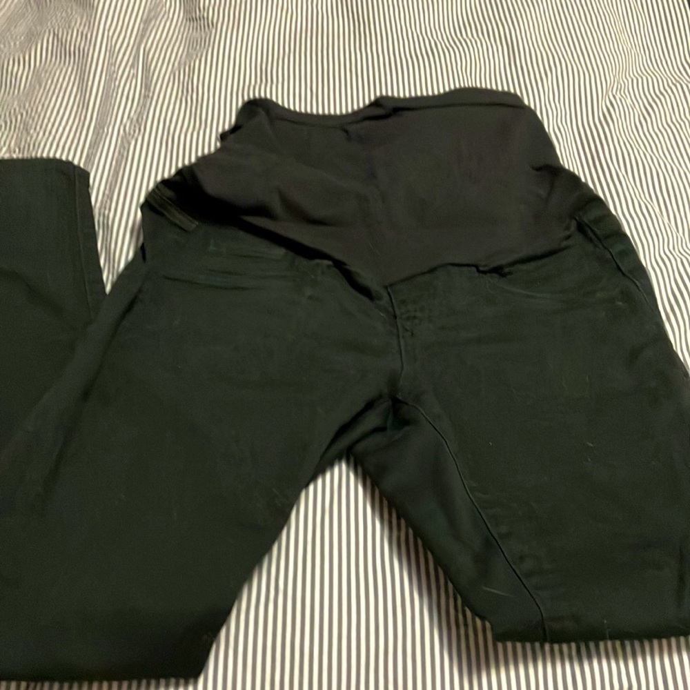Black maternity skinny jeans